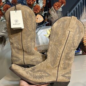 Ariat Mens Brown Ryman Embroidered Western Boots NEW WITH TAGS! No Box